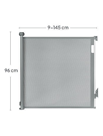 Barreira de segurança retrátil – LIONELO Thea – 85 x 140 cm – Sem soleira