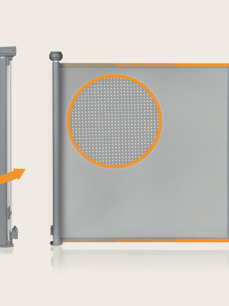 Barreira de segurança retrátil – LIONELO Thea – 85 x 140 cm – Sem soleira Cinza - Kiabi