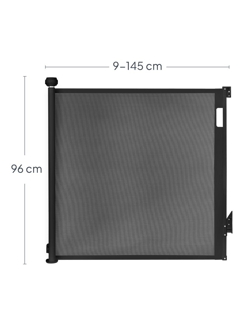 Barreira de segurança retrátil – LIONELO Thea – 85 x 140 cm – Sem soleira Preto - Kiabi