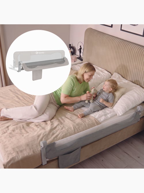 Barreira para berço LIONELO Eva - 150 cm - Proteção anti-queda - Rede ventilada dobrável - Kiabi