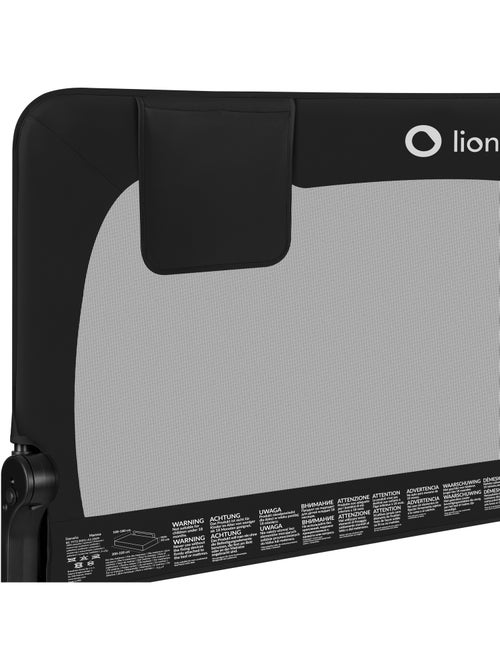 Barreira para berço LIONELO Hanna - 150 x 65 cm - Dobrável - Proteção anti-queda - Rede ventilada - Kiabi