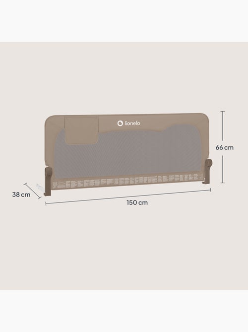 Barreira para berço LIONELO Hanna - 150 x 66 cm - Dobrável - Proteção anti-queda - Rede ventilada - Kiabi Barreira para berço LIONELO Hanna - 150 x 66 cm - Dobrável - Proteção anti-queda - Rede ventilada - Kiabi