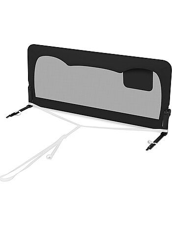 Barreira para berço LIONELO Hanna - 150 x 66 cm - Dobrável - Proteção anti-queda - Rede ventilada