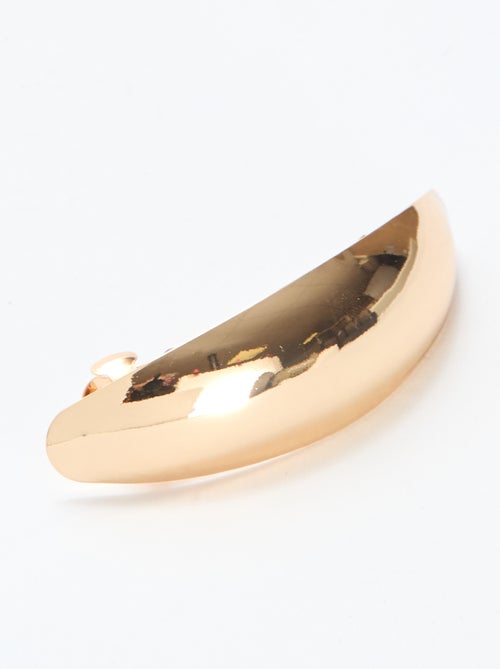 Barrete dourado com mola chata - Kiabi