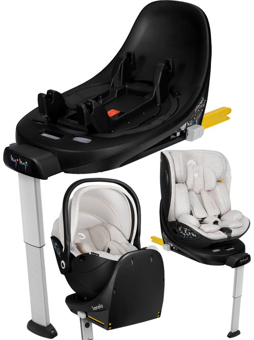 Base ISOFIX - LIONELO Moxie Plus i-Size - Giratória a 360° - Dobrável - Suporte estabilizador - Kiabi