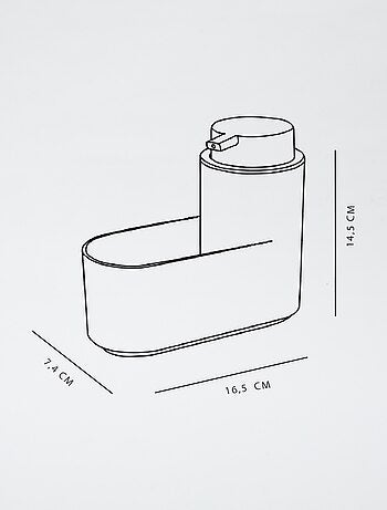 Base para esponja e dispensador de sabão