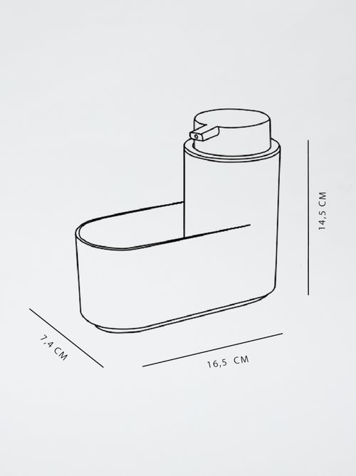 Base para esponja e dispensador de sabão - Kiabi