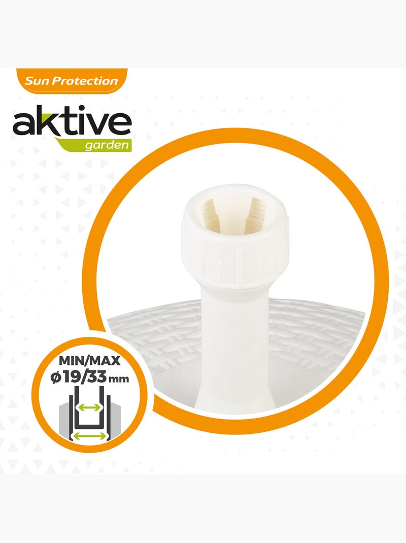 Base para guarda-sol circular branco 19-33 mm aktive Branco - Kiabi