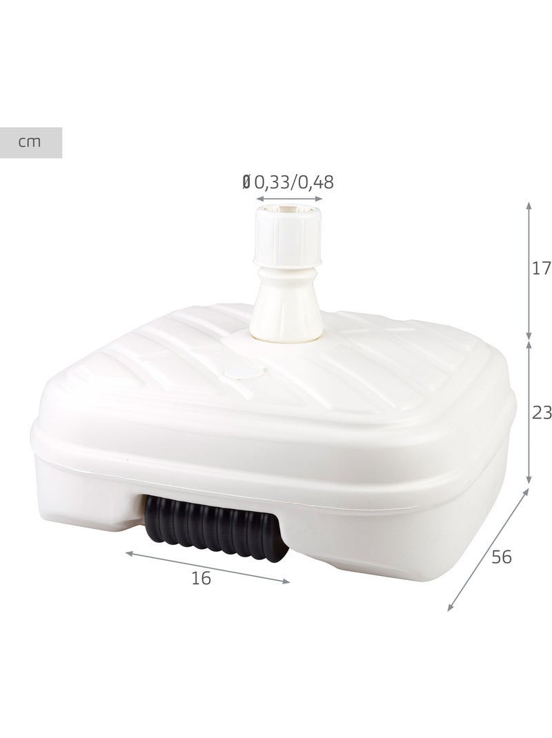 Base para guarda-sol quadrado branco ø33-48 mm aktive Branco - Kiabi