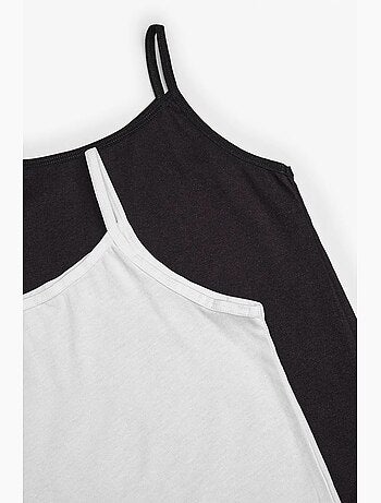 Basic pack de 2 tops tipo camisola de algodão penti