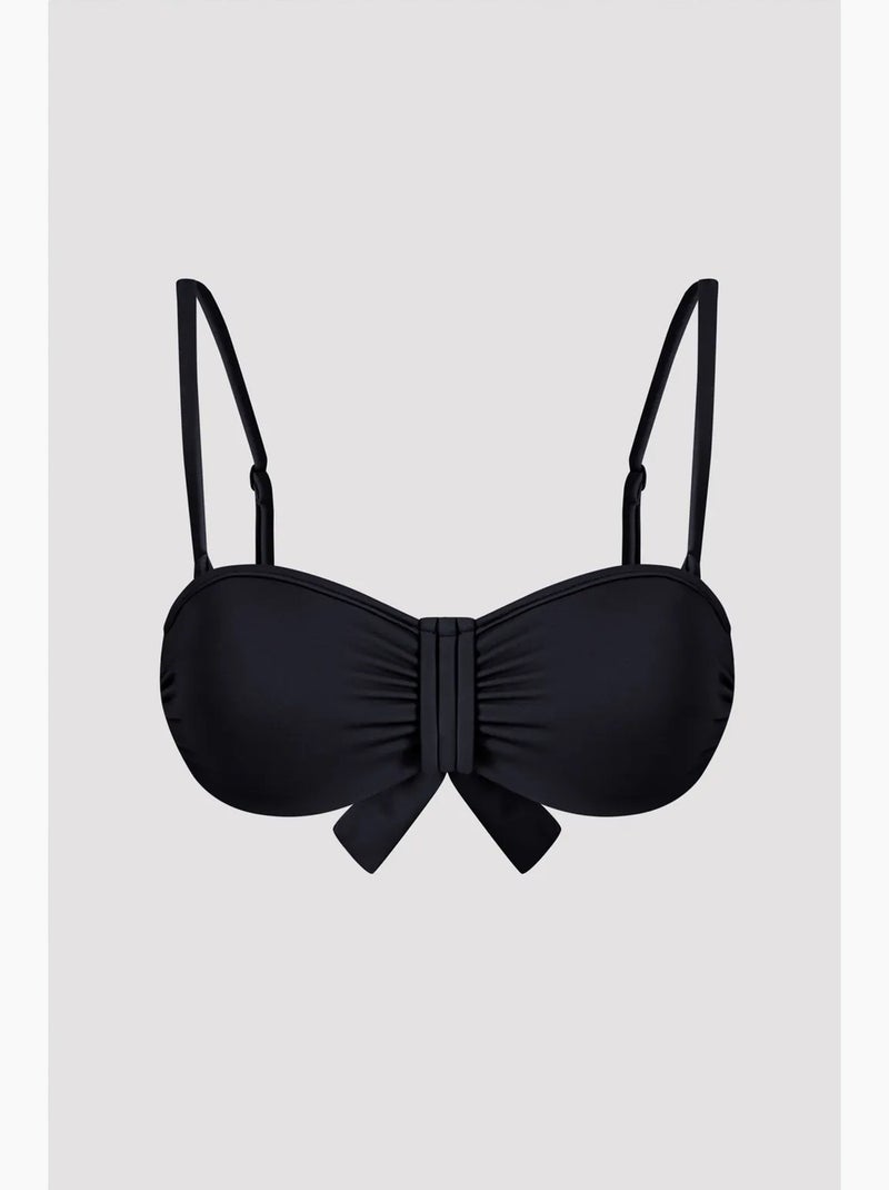 Basic pop top de biquíni push-up com enchimento extra penti Preto - Kiabi