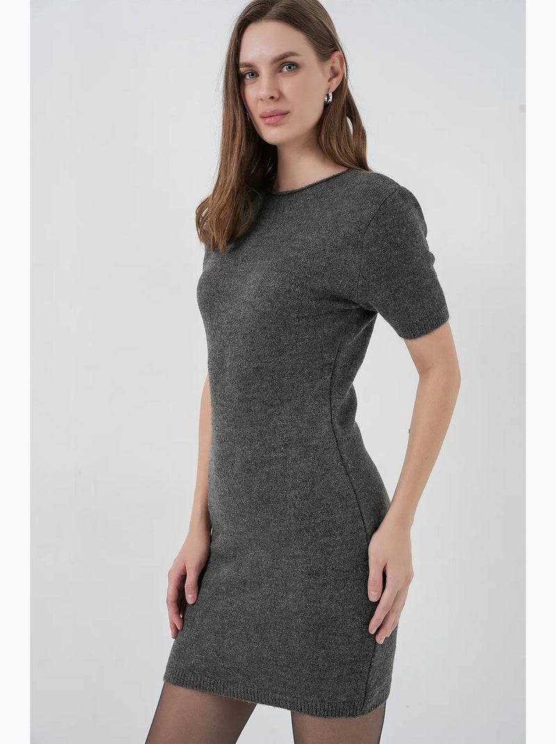 Basic vestido mini de malha bdart Cinza-preto - Kiabi