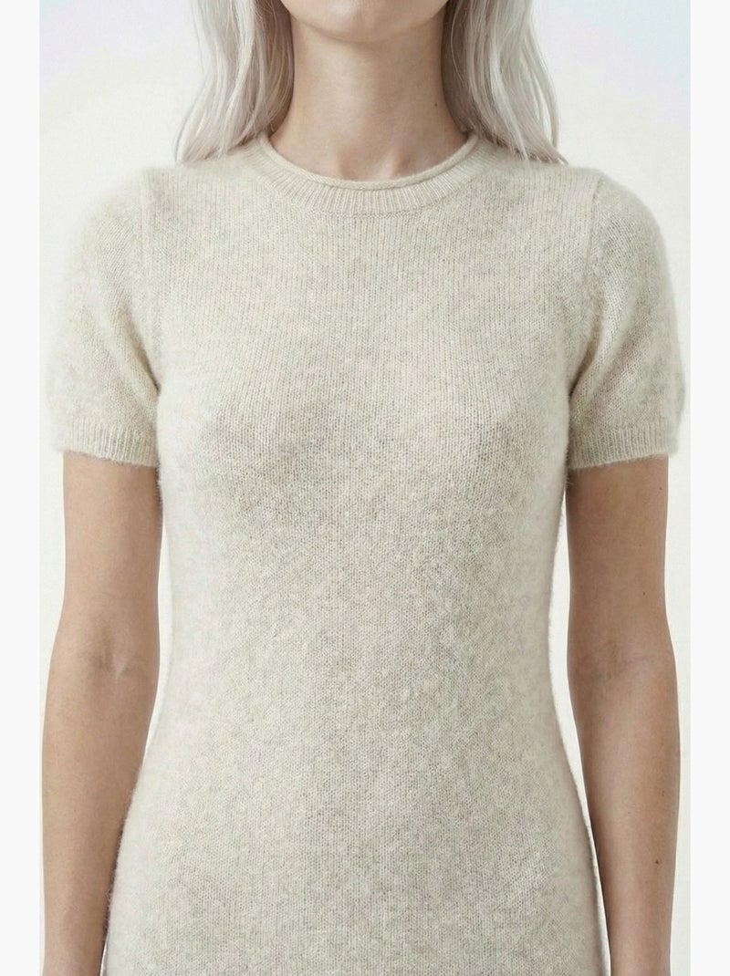 Basic vestido mini de malha bdart Creme - Kiabi