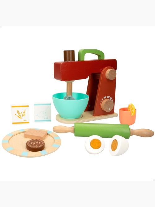 Batedeira de brinquedo de madeira com acessórios WOOMAX - Kiabi Batedeira de brinquedo de madeira com acessórios WOOMAX - Kiabi