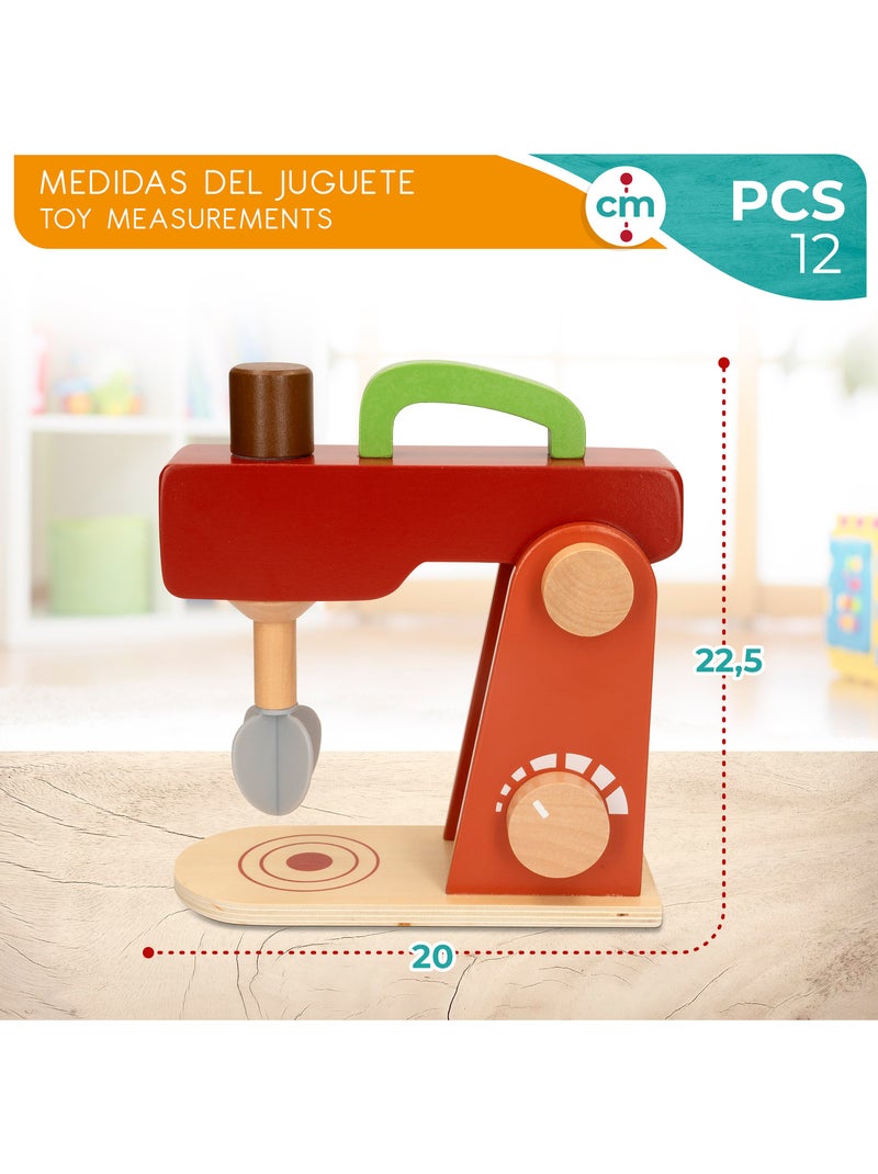 Batedeira de brinquedo de madeira com acessórios WOOMAX N/D - Kiabi