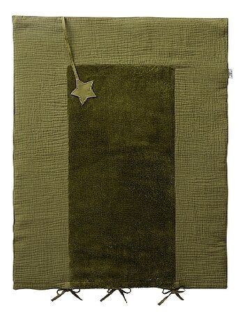 Bb&co - coprimaterasso per fasciatoio 100% cotone mix and match - schiuma di latte - 60 x 80 cm