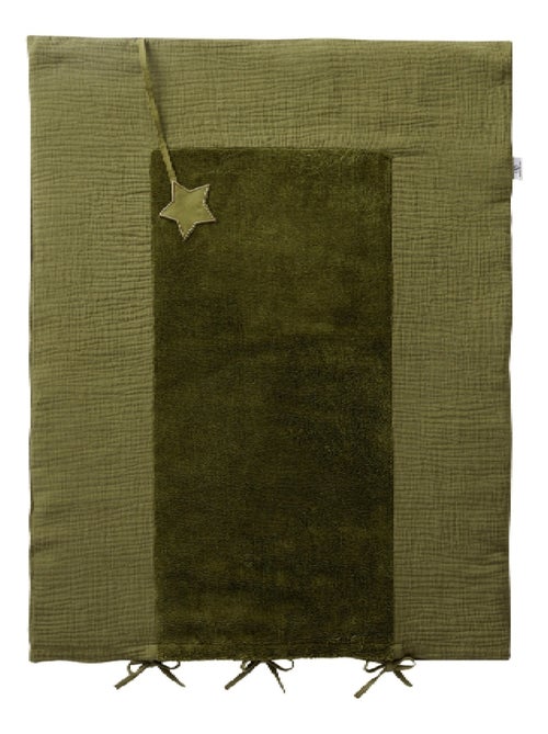 Bb&co - coprimaterasso per fasciatoio 100% cotone mix and match - felce - 60 x 80 cm - Kiabi