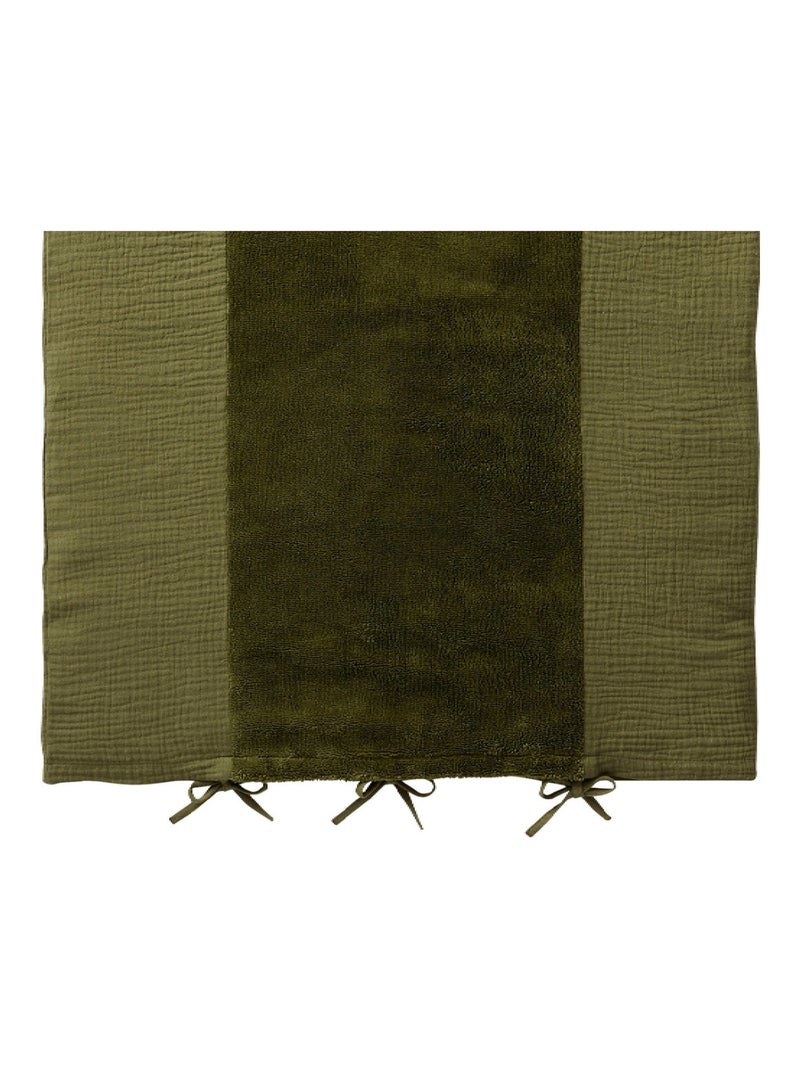 Bb&co - coprimaterasso per fasciatoio 100% cotone mix and match - felce - 60 x 80 cm Verde - Kiabi
