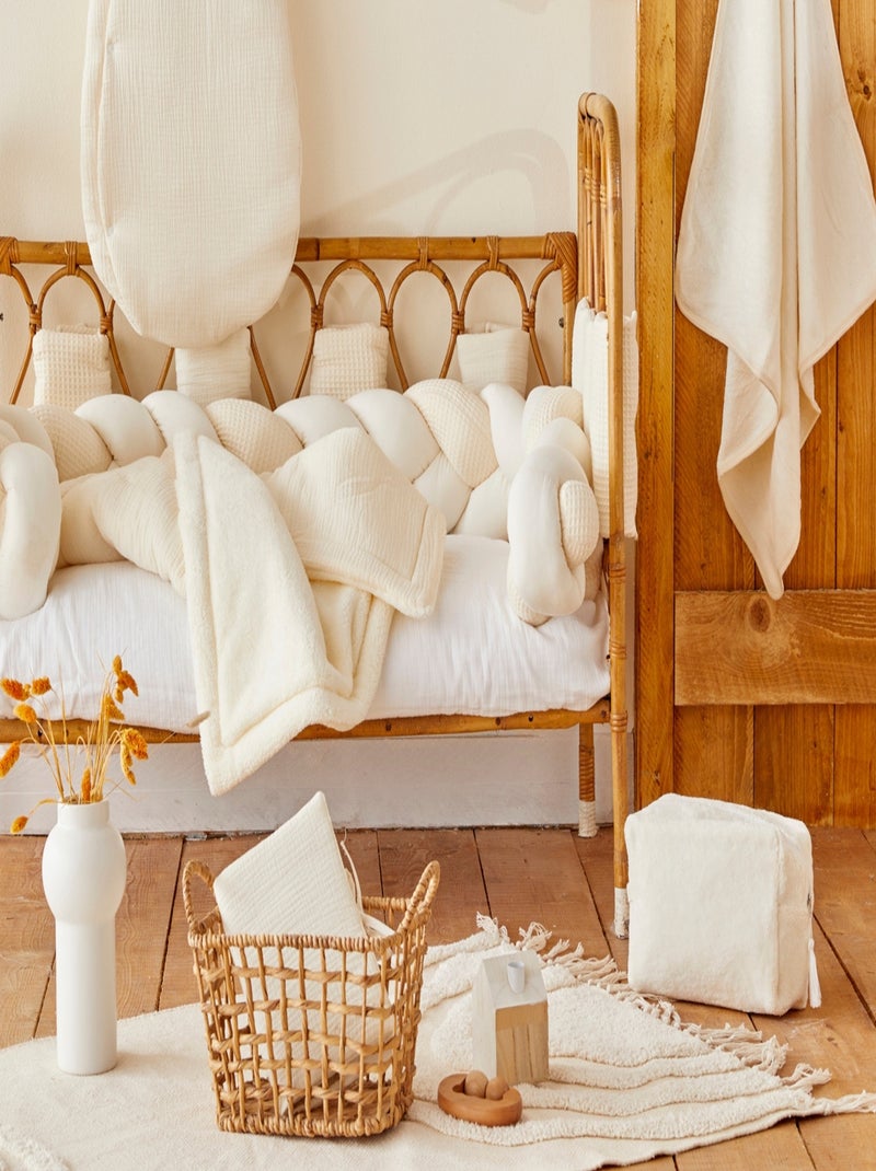 Bb&co - coprimaterasso per fasciatoio 100% cotone mix and match - schiuma di latte - 60 x 80 cm Ecru - Kiabi