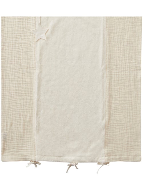 Bb&co - coprimaterasso per fasciatoio 100% cotone mix and match - schiuma di latte - 60 x 80 cm - Kiabi