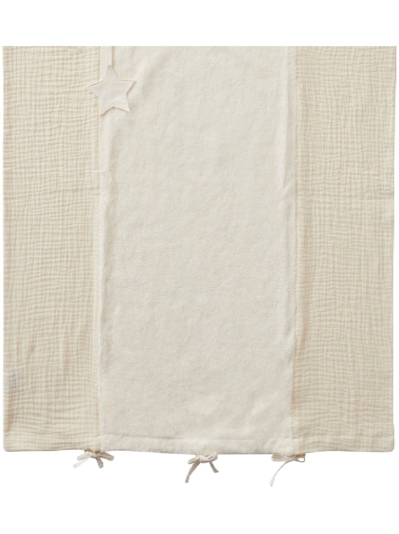 Bb&co - coprimaterasso per fasciatoio 100% cotone mix and match - schiuma di latte - 60 x 80 cm Ecru - Kiabi