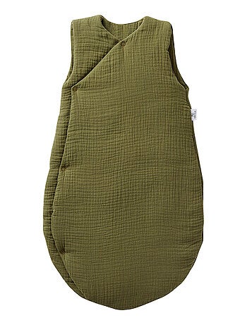 Bb&co - sacco nanna per neonato a forma di kimono 100% cotone mix and match - felce - 0/6 mesi