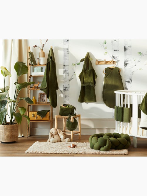 Bb&co - sacco nanna per neonato a forma di kimono 100% cotone mix and match - felce - 6/18 mesi - Kiabi
