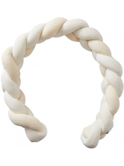 Bb&co - treccia per culla neonato 100% cotone mix and match - schiuma di latte - lunghezza 2 m circa - Kiabi