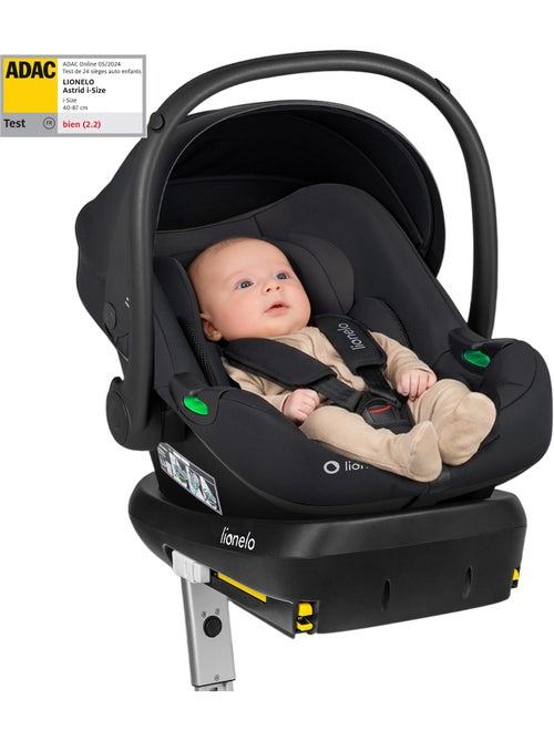 Bebê-conforto com base ISOFIX – LIONELO Astrid i-Size – Premiado pela ADAC – Cadeira auto 40–87 cm - Kiabi Bebê-conforto com base ISOFIX – LIONELO Astrid i-Size – Premiado pela ADAC – Cadeira auto 40–87 cm - Kiabi