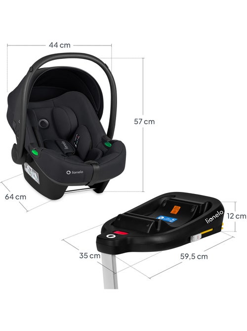 Bebê-conforto com base ISOFIX – LIONELO Astrid i-Size – Premiado pela ADAC – Cadeira auto 40–87 cm - Kiabi Bebê-conforto com base ISOFIX – LIONELO Astrid i-Size – Premiado pela ADAC – Cadeira auto 40–87 cm - Kiabi