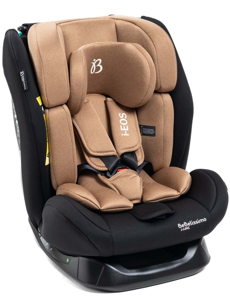 Bebelissimo  - cadeira auto i-size  - grupo 0+/1/2/3 - (0-36 kg) -  inclinável - 40-150 cm - i-eos Bege - Kiabi