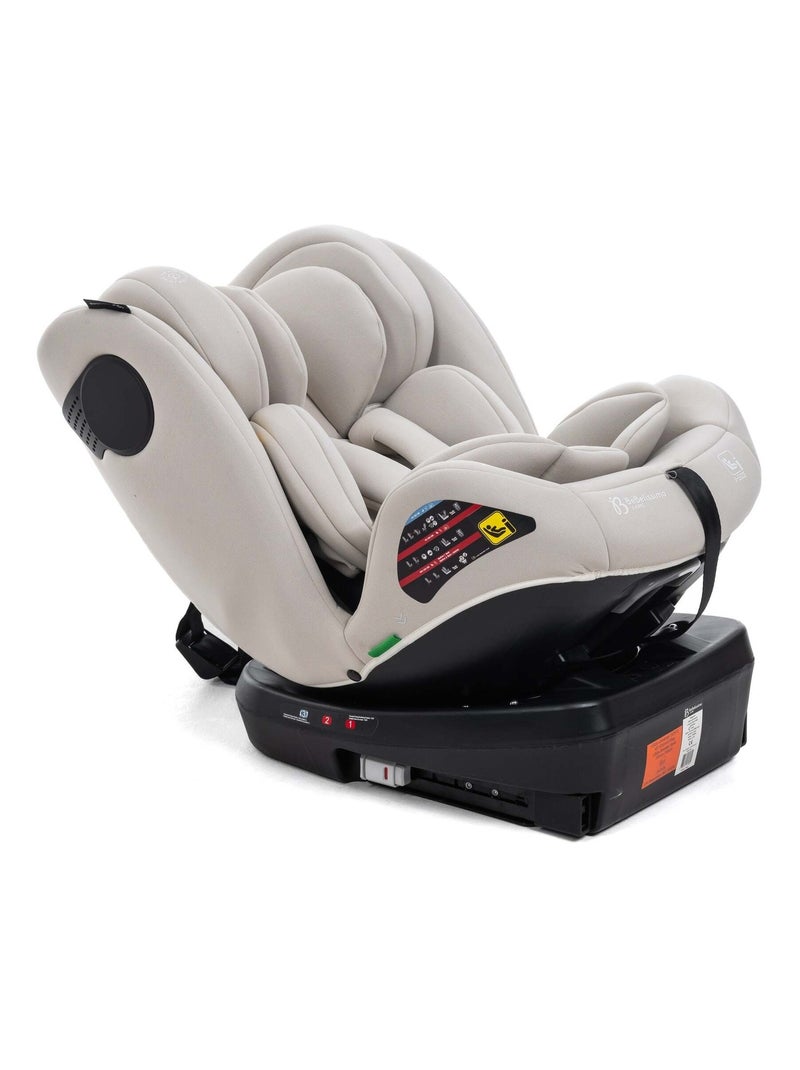 Bebelissimo - cadeira auto isofix - giratória a 360° - 40-150 cm - 0-36 kg - i-evol Bege/Branco - Kiabi