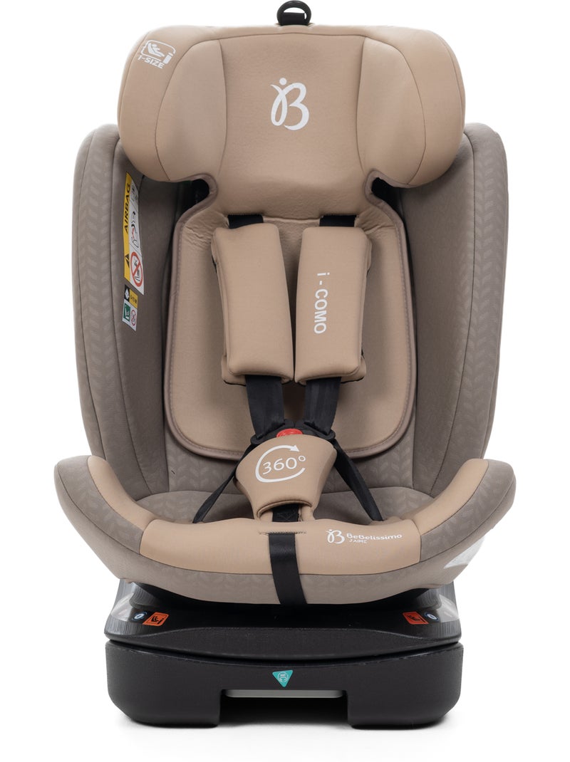 Bebelissimo - cadeira auto isofix - giratória a 360° - 40-150 cm -  0-36 kg  i-como Bege - Kiabi