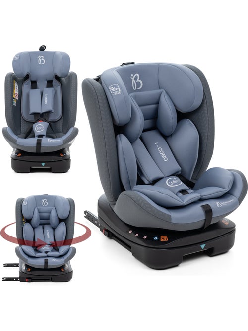 Bebelissimo - cadeira auto isofix - giratória a 360° - 40-150 cm - 0-36 kg i-como - Kiabi Bebelissimo - cadeira auto isofix - giratória a 360° - 40-150 cm - 0-36 kg i-como - Kiabi
