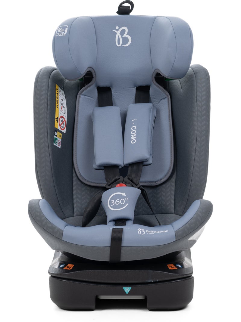 Bebelissimo - cadeira auto isofix - giratória a 360° - 40-150 cm -  0-36 kg  i-como Cinza - Kiabi