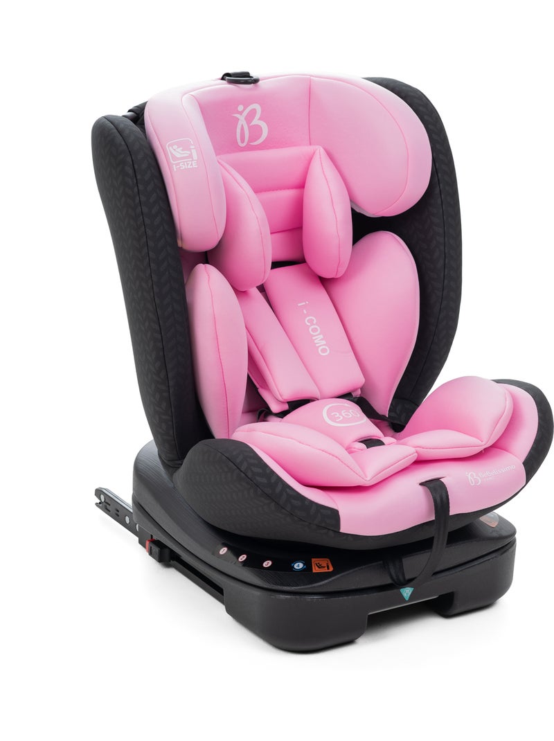 Bebelissimo - cadeira auto isofix - giratória a 360° - 40-150 cm -  0-36 kg  i-como Rosa - Kiabi