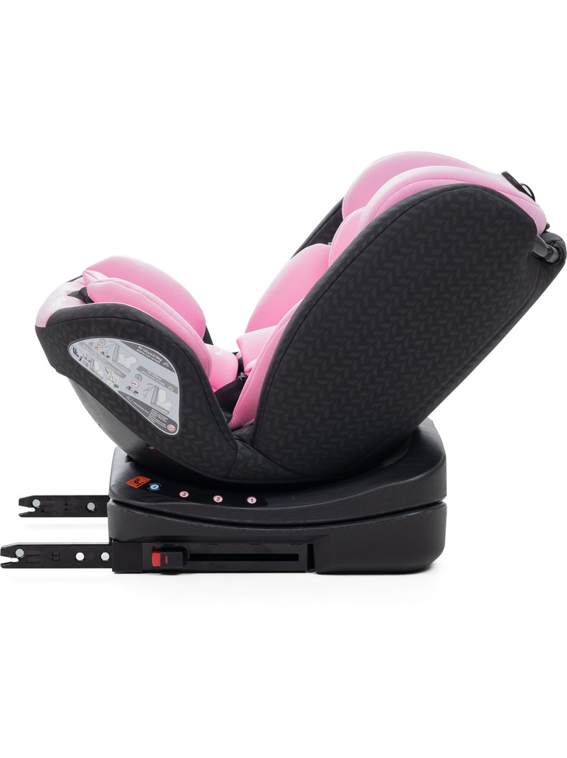 Bebelissimo - cadeira auto isofix - giratória a 360° - 40-150 cm -  0-36 kg  i-como Rosa - Kiabi