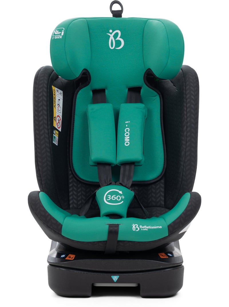 Bebelissimo - cadeira auto isofix - giratória a 360° - 40-150 cm -  0-36 kg  i-como Verde - Kiabi