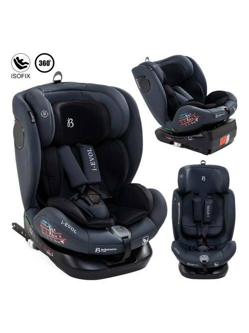 Bebelissimo - cadeira auto isofix - giratória a 360° - 40-150 cm - 0-36 kg i-evol - Kiabi Bebelissimo - cadeira auto isofix - giratória a 360° - 40-150 cm - 0-36 kg i-evol - Kiabi