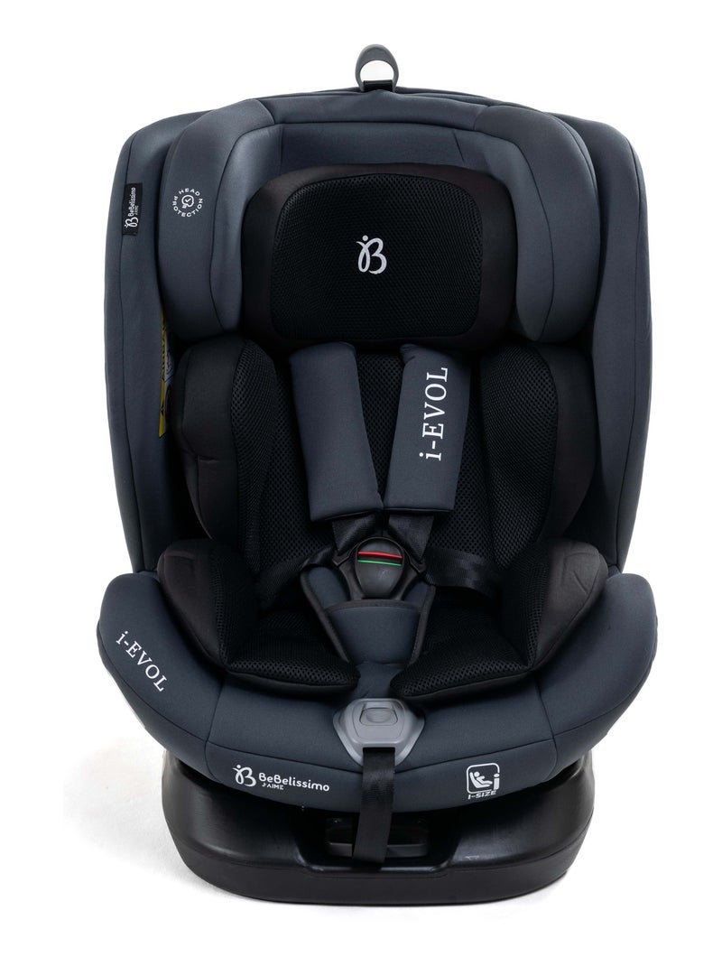 Bebelissimo - cadeira auto isofix - giratória a 360° - 40-150 cm -  0-36 kg  i-evol Cinza antracite - Kiabi