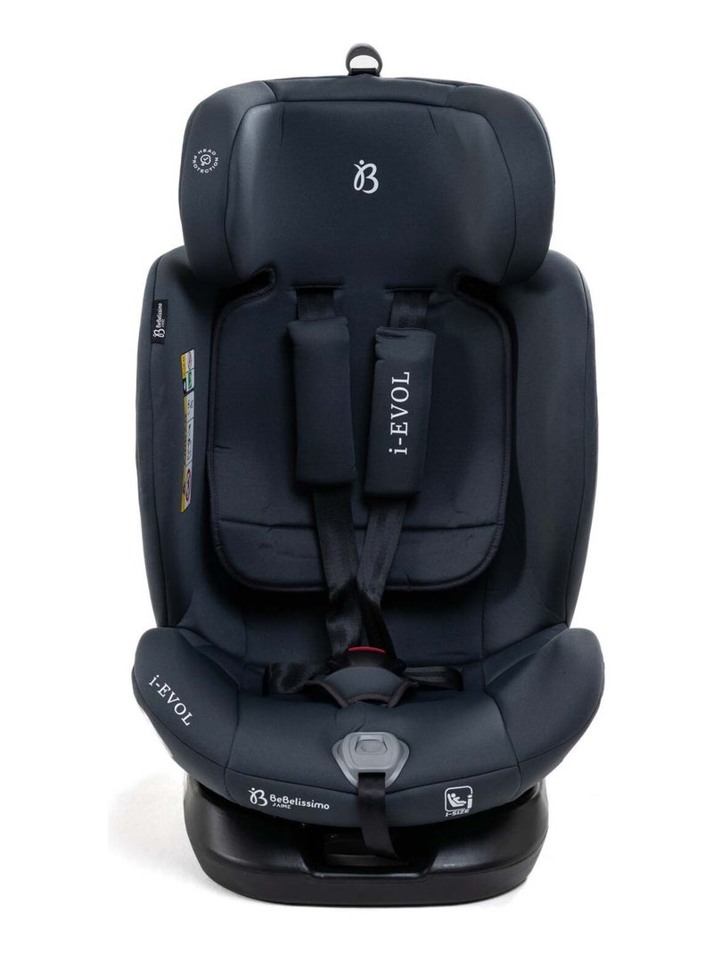 Bebelissimo - cadeira auto isofix - giratória a 360° - 40-150 cm -  0-36 kg  i-evol Cinza antracite - Kiabi