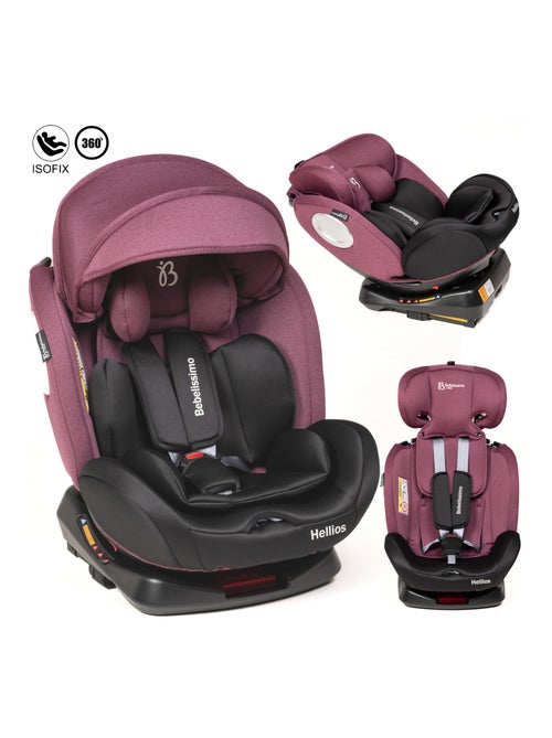 Bebelissimo - cadeira auto isofix - giratória a 360° - grupo 0+/1/2/3 - (0-36 kg) - hellios plus - Kiabi Bebelissimo - cadeira auto isofix - giratória a 360° - grupo 0+/1/2/3 - (0-36 kg) - hellios plus - Kiabi