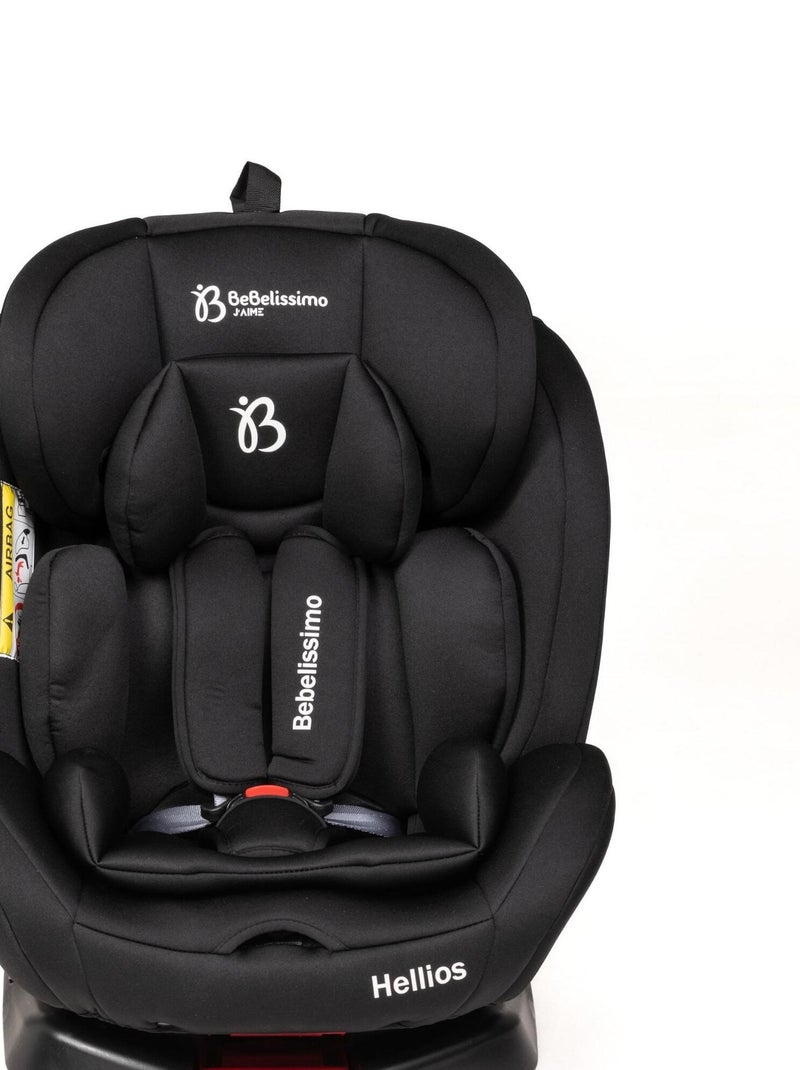 Bebelissimo - cadeira auto isofix - giratória a 360° - grupo 0+/1/2/3 - (0-36 kg) - hellios plus Preto - Kiabi