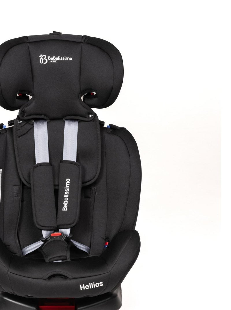 Bebelissimo - cadeira auto isofix - giratória a 360° - grupo 0+/1/2/3 - (0-36 kg) - hellios plus Preto - Kiabi