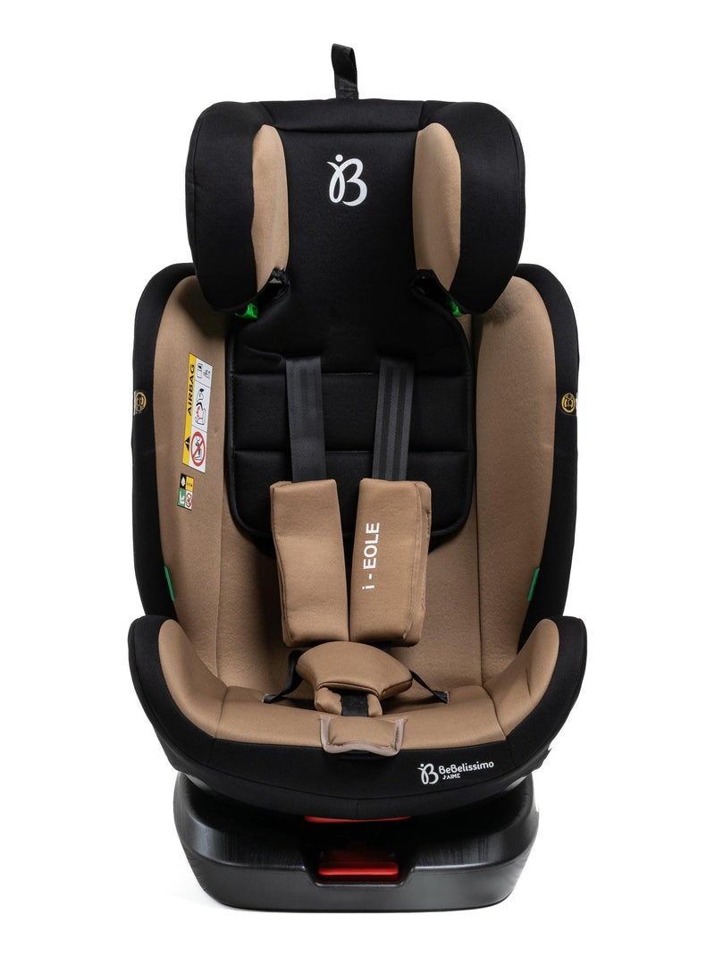 Bebelissimo - cadeira auto isofix - giratória a 360° - grupo 0+/1/2/3 - (0-36 kg) - i-eole Bege - Kiabi