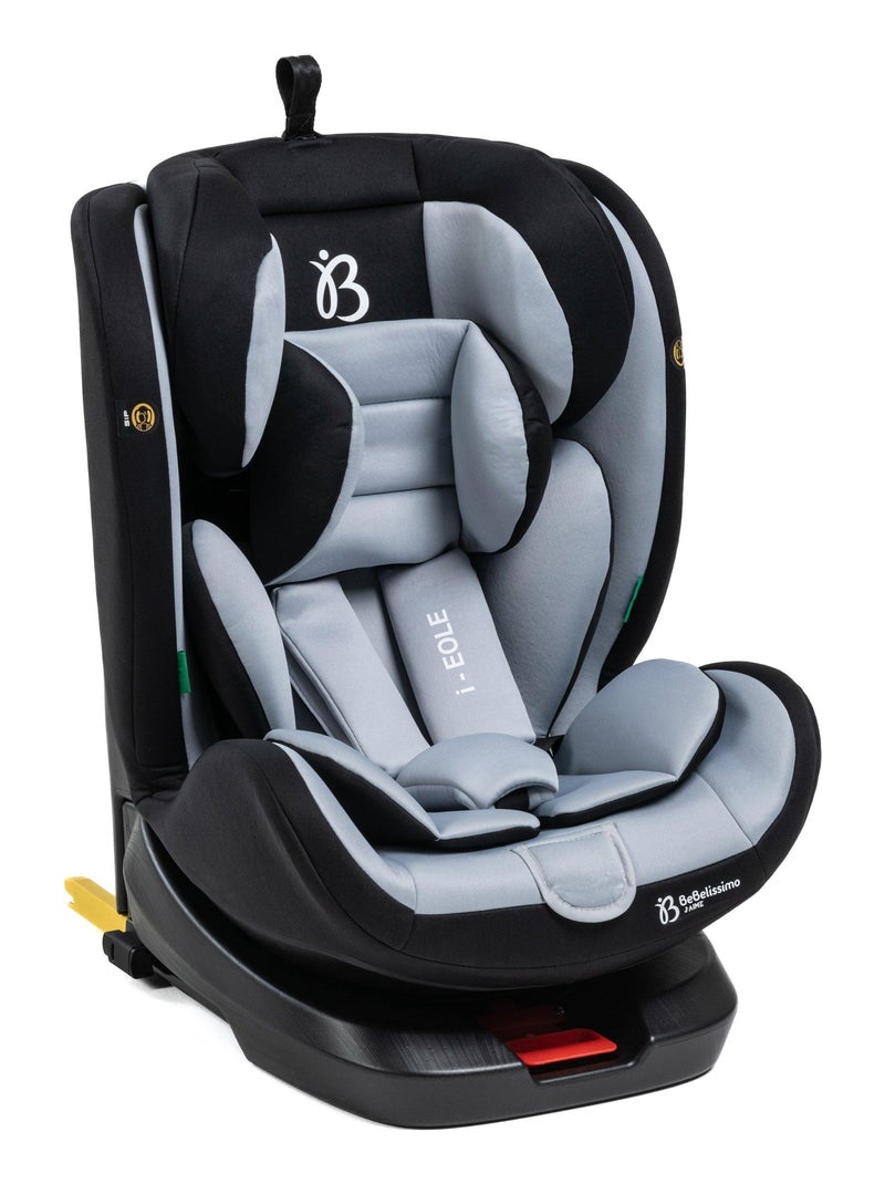 Bebelissimo - cadeira auto isofix - giratória a 360° - grupo 0+/1/2/3 - (0-36 kg) - i-eole Cinza antracite - Kiabi