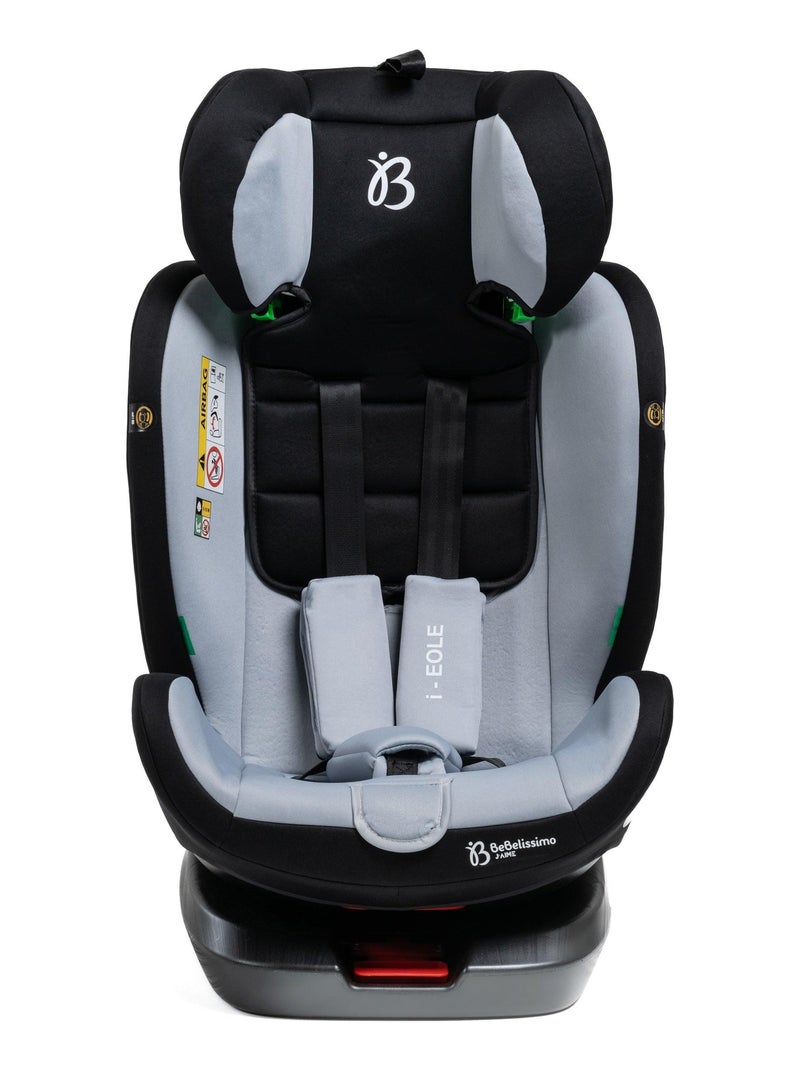Bebelissimo - cadeira auto isofix - giratória a 360° - grupo 0+/1/2/3 - (0-36 kg) - i-eole Cinza antracite - Kiabi