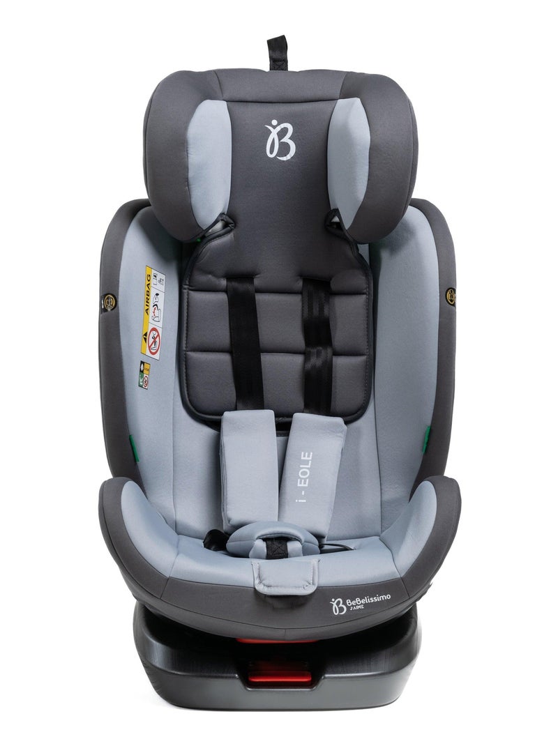 Bebelissimo - cadeira auto isofix - giratória a 360° - grupo 0+/1/2/3 - (0-36 kg) - i-eole Cinza - Kiabi