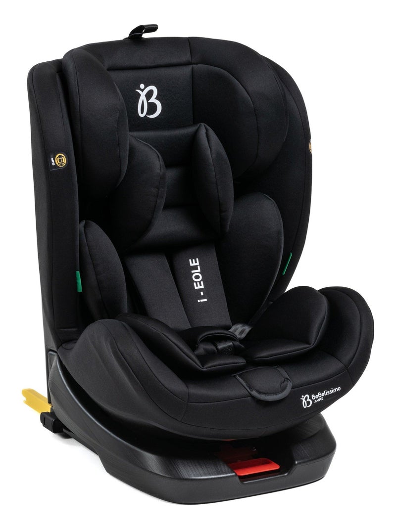 Bebelissimo - cadeira auto isofix - giratória a 360° - grupo 0+/1/2/3 - (0-36 kg) - i-eole Preto - Kiabi
