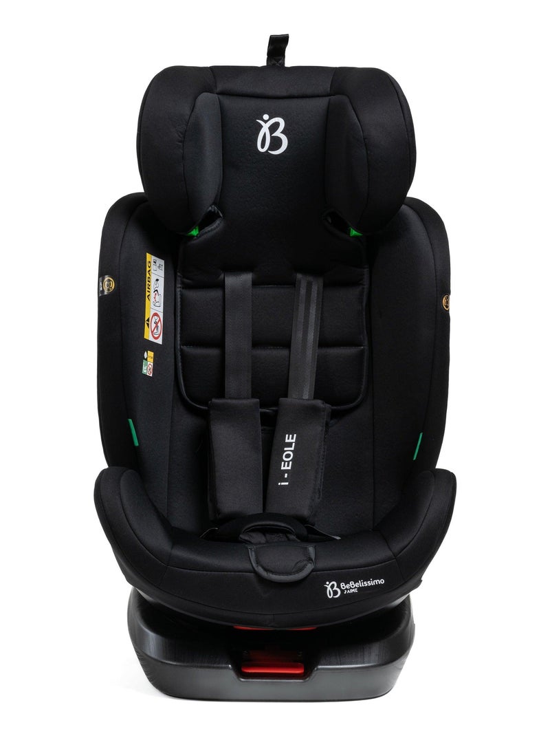 Bebelissimo - cadeira auto isofix - giratória a 360° - grupo 0+/1/2/3 - (0-36 kg) - i-eole Preto - Kiabi